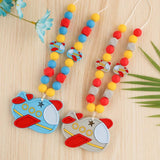 Silicone Airplane Teether BPA-Free Food Grade Baby Teething Toy