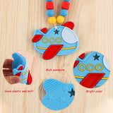 Silicone Airplane Teether BPA-Free Food Grade Baby Teething Toy