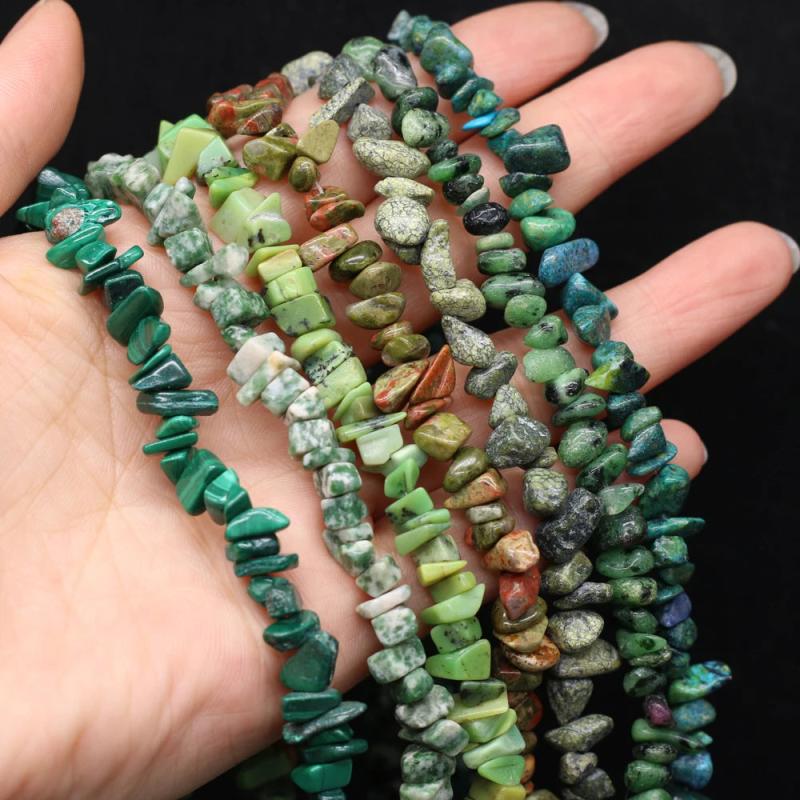 Epidote Malachite Chip Beads 5-8mm DIY Necklace Earrings