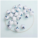 Christmas Deer Beads 10mm Round Beads for Xmas Decorations