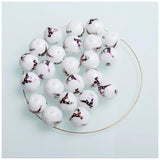 Christmas Deer Beads 10mm Round Beads for Xmas Decorations