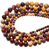 Natural Mookaite Stone Round Spacer Beads for Jewelry Making DIY