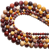 Natural Mookaite Stone Round Spacer Beads for Jewelry Making DIY