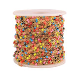 2mm 1m Stainless Steel Mix Cable Enamel Chain Bulk Chain Necklace DIY Jewelry