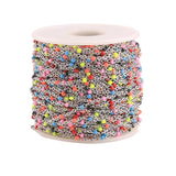 2mm 1m Stainless Steel Mix Cable Enamel Chain Bulk Chain Necklace DIY Jewelry