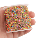 2mm 1m Stainless Steel Mix Cable Enamel Chain Bulk Chain Necklace DIY Jewelry