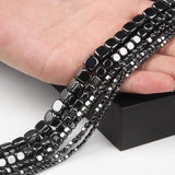 Hematite Beads Square Shape Spacer Loose Bead for Jewelry Making