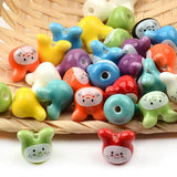 11x12mm Rabbit Shape Ceramic Beads for Jewelry Making