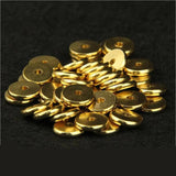 50pcs Brass Round Flat Spacer Beads 4-10mm DIY Jewelry Making