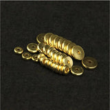 50pcs Brass Round Flat Spacer Beads 4-10mm DIY Jewelry Making