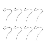 100Pcs Stainless Steel Kidney Earring Wire 20mm