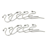 100Pcs Stainless Steel Kidney Earring Wire 20mm