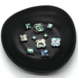 4Pcs Abalone Shell Four Petals Flower Beads Charm Jewelry DIY