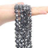 Faceted Spectrolite Round Stone Beads for Jewelry Making