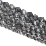 Faceted Spectrolite Round Stone Beads for Jewelry Making