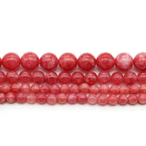 Pink Peach Chalcedony Natural Stone Beads 4/6/8/10mm 15 inches DIY Bracelet