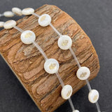 10pcs 8mm Natural Sea Shell Evil Eye DIY Jewelry Making 5 types