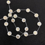 10pcs 8mm Natural Sea Shell Evil Eye DIY Jewelry Making 5 types