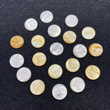 Natural Sea Shell Beads Moon Sun Shape Yellow Charm Bracelet Necklace
