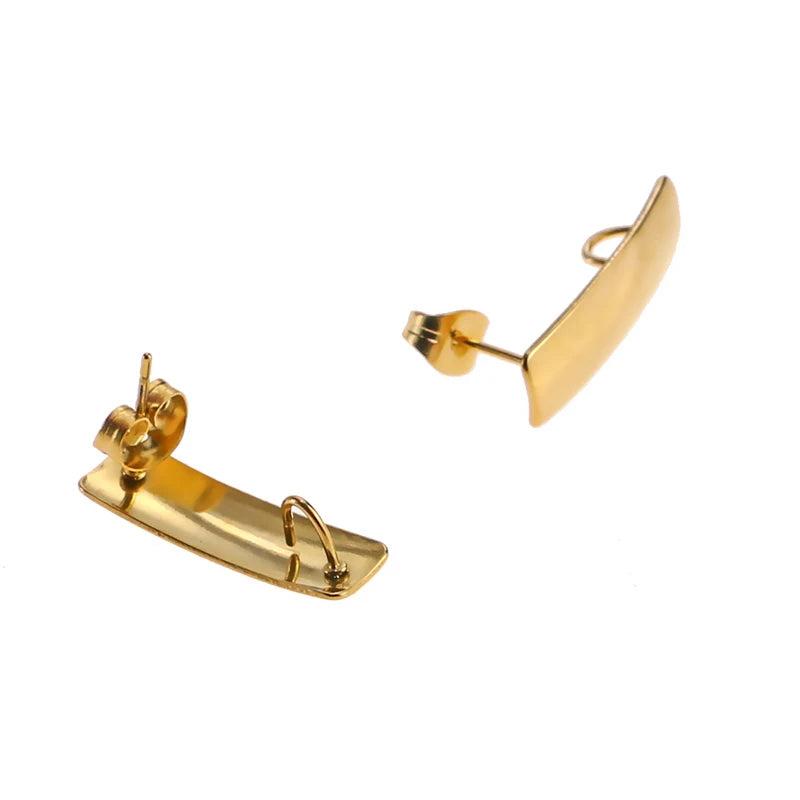 DIY Stainless Steel Furnace Plating Ear Hook Earring Jewelry Accessories