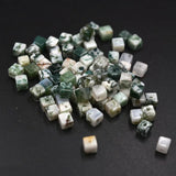 65pcs Natural Stone Beads Cube DIY Gemstones Beads For Jewelry Making