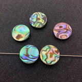 Abalone Shell Pentagram Oval Beads Charm DIY Jewelry Making