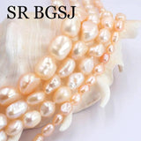 Pink Baroque Potato Freshwater Pearl Beads Strand 14inch