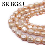 Pink Baroque Potato Freshwater Pearl Beads Strand 14inch
