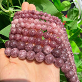 Lepidolite Natural Stone Beads for Jewelry Making DIY 15''