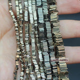 Natural Hematite Square Spacer Beads 2/3/4/6mm 380pcs Strand