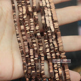 Natural Hematite Square Spacer Beads 2/3/4/6mm 380pcs Strand