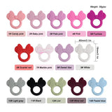 1pc Silicone Mouse Head Food Pendant for Jewelry Making