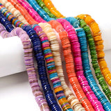 6/8mm Smooth Round Shell Beads Colorful Natural Spacer Beads DIY Jewelry Making