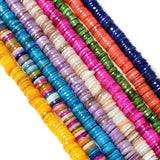 6/8mm Smooth Round Shell Beads Colorful Natural Spacer Beads DIY Jewelry Making