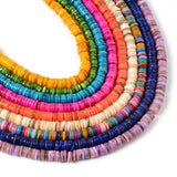 6/8mm Smooth Round Shell Beads Colorful Natural Spacer Beads DIY Jewelry Making