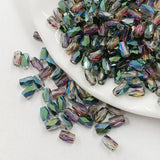 Faceted Glass Beads Glitter Tube Bead DIY Jewelry Making Women Bracelet Necklace