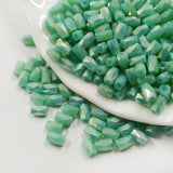 Faceted Glass Beads Glitter Tube Bead DIY Jewelry Making Women Bracelet Necklace