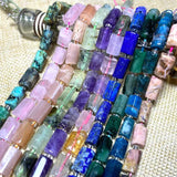 Tourmaline Apatite Emerald Agates Amethysts Jades Spacer Beads