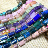 Tourmaline Apatite Emerald Agates Amethysts Jades Spacer Beads