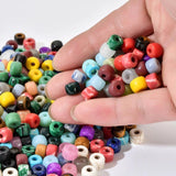 10pcs Big Hole Glass Beads for DIY Jewelry Making Kids Necklace Bracelet