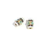 2pcs Stainless Steel 18K Big Hole Spacer Beads Charms for Bracelets