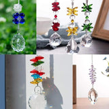 40pcs 14mm Glass Octagonal Beads 2 Holes for DIY Wedding Jewelry