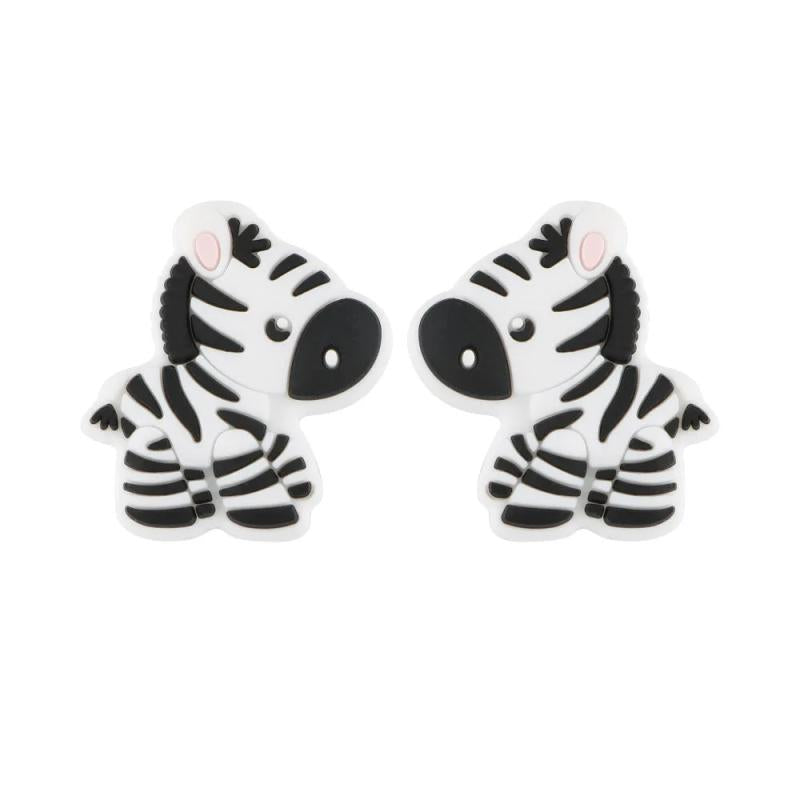 5/10Pcs Cartoon Mini Silicone Animal Beads DIY Bracelet Jewelry