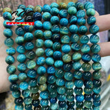 4A Tiger Eye Stone Beads Round Spacer Beads for Jewelry Making 15''