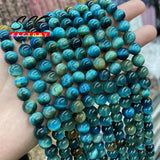 4A Tiger Eye Stone Beads Round Spacer Beads for Jewelry Making 15''