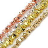 4~10mm Hematite Gravel Stone Spacer Beads Silver Plated for Jewelry Making DIY