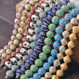 5pcs Nepalese Buddhist Tibetan Metal & Clay Loose Craft Beads
