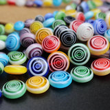 6-12mm Lampwork Glass Beads With Circles Mix - Colorful Beads for Jewelry Making
