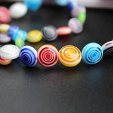 6-12mm Lampwork Glass Beads With Circles Mix - Colorful Beads for Jewelry Making
