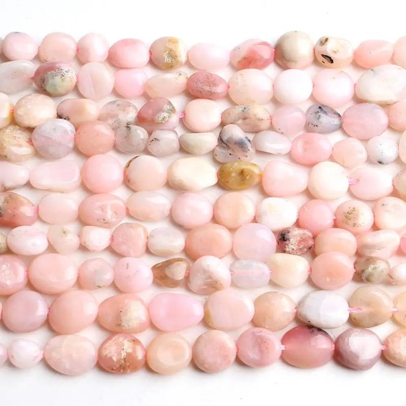 Natural Pink Opal Stone Beads 6-8mm Irregular Loose Beads 15'' Strand